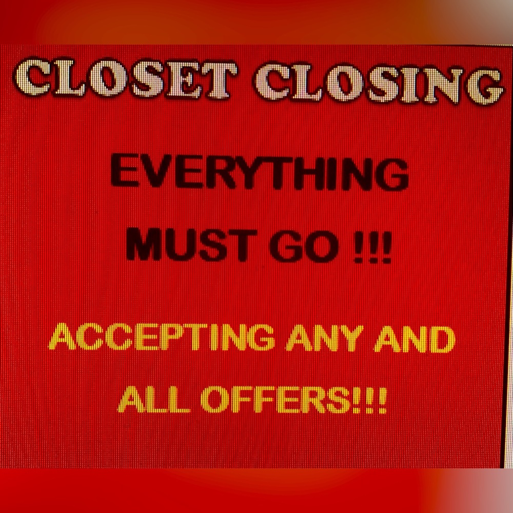 Closet Closing Sale